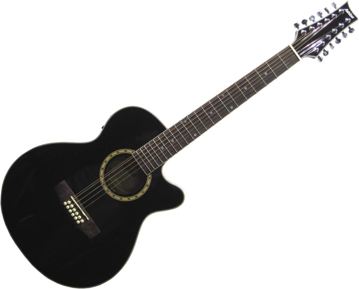Ashton SL29/12CEQBK 12 String Western Guitar