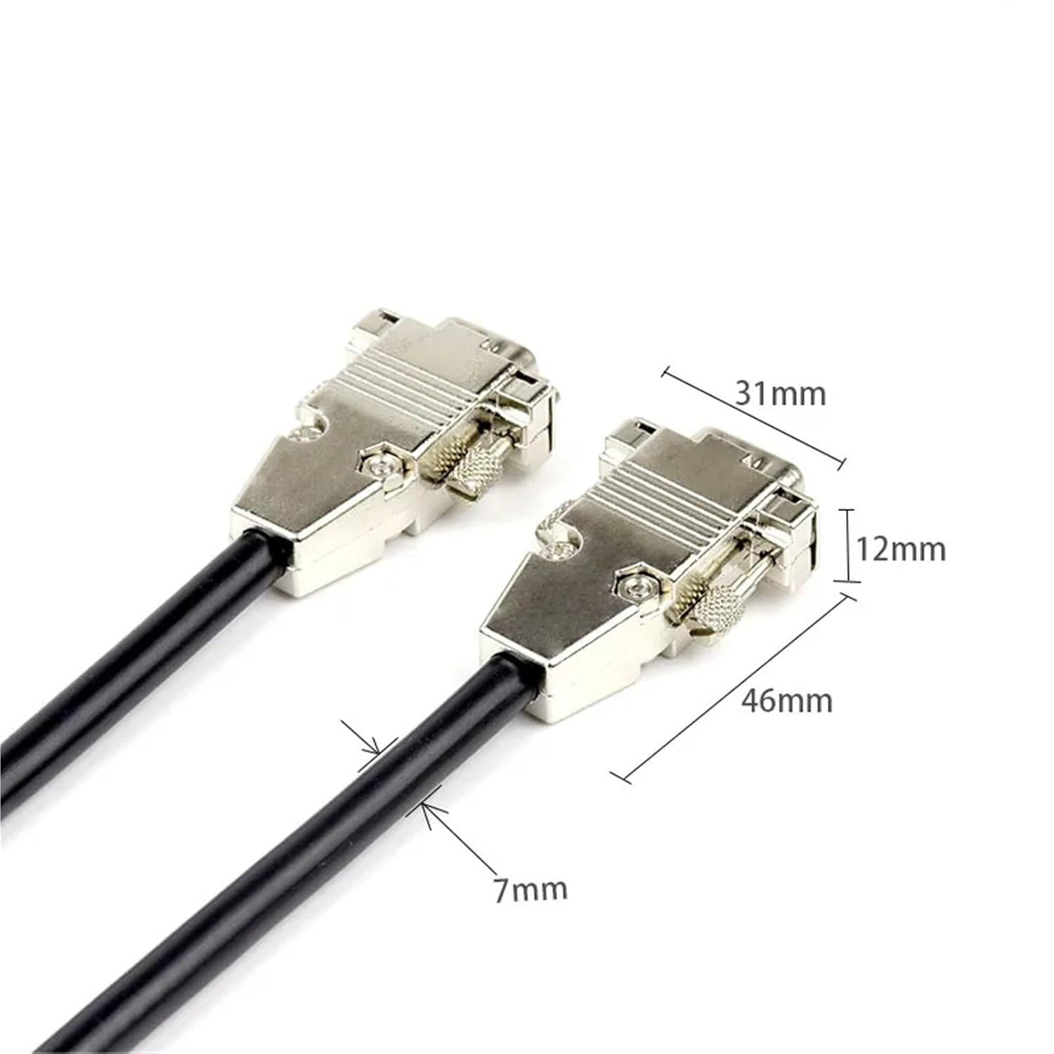 HDB15 to HDB15 Cable 3 Rows DB15 Pin Date Cable Male to Female Male to Male Female to Female M/F M/M F/F Serial Line OD 7mm(10m,Female to Female)