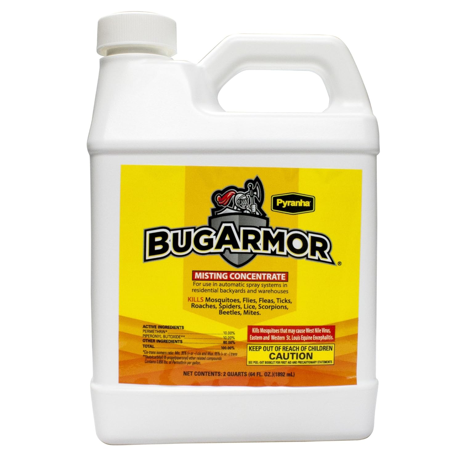 Pyranha Bug Armor Permethrin Misting System Concentrate - CASE (6 x 1/2 gallon jugs)
