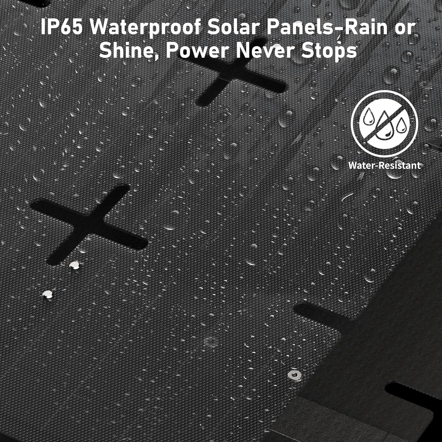 Portable Solar Panel 100W, Monocrystalline 24.8% High Efficiency Foldable Solar Panel, Panel Solar Kit IP65 Waterproof for Camping RV Backpacking Outdoor Use