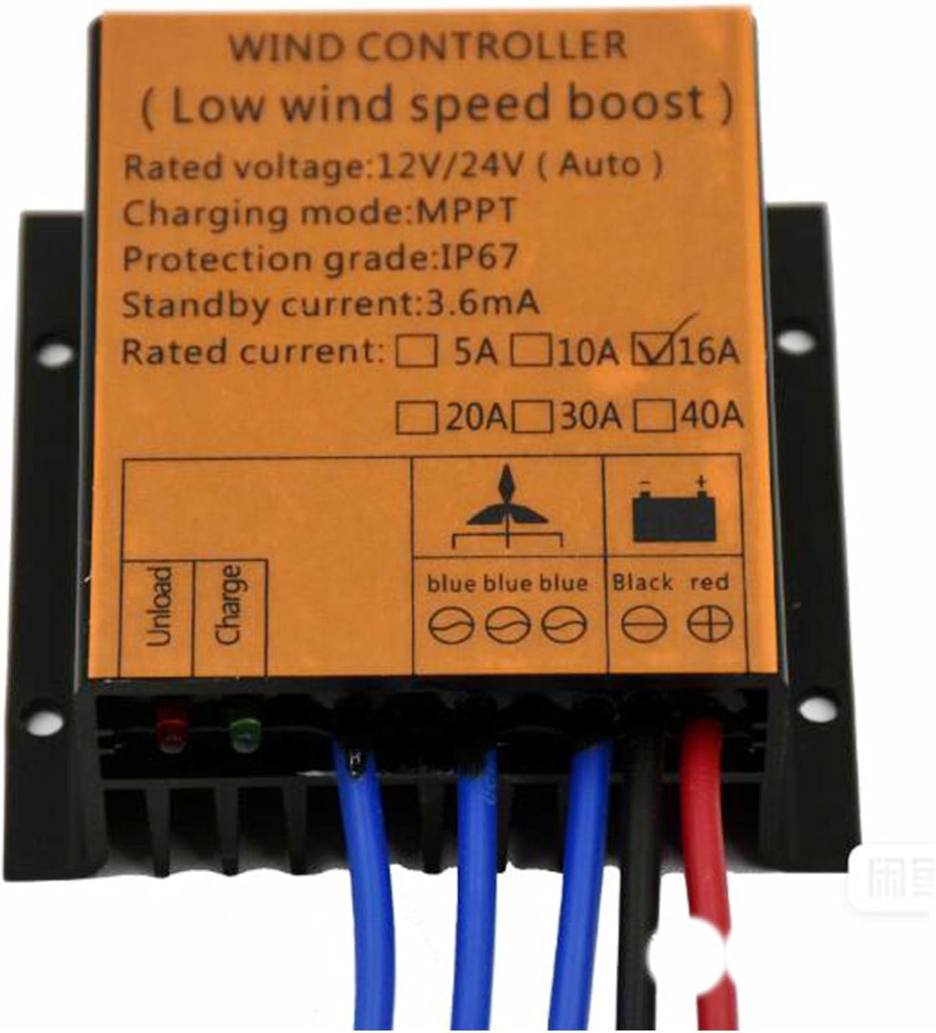 48V 600W 800W Wind Turbine Regulator IP67 Waterproof Wind Power Output DC/AC Voltage Wind Power Controller