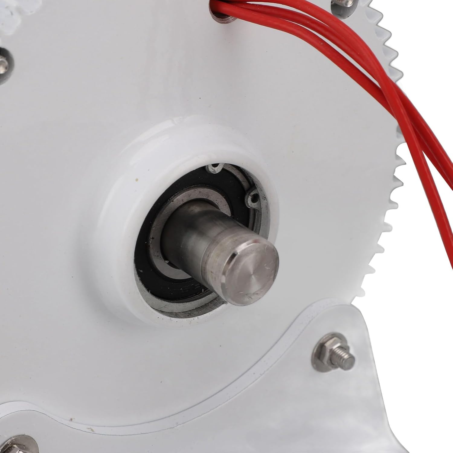 3 Phase Alternator Dual Shaft Permanent Magnet Synchronous Generator High Efficiency 24V Wind Turbine AC Alternator Aluminum Alloy Carbon Steel 15x15x16cm (400w)