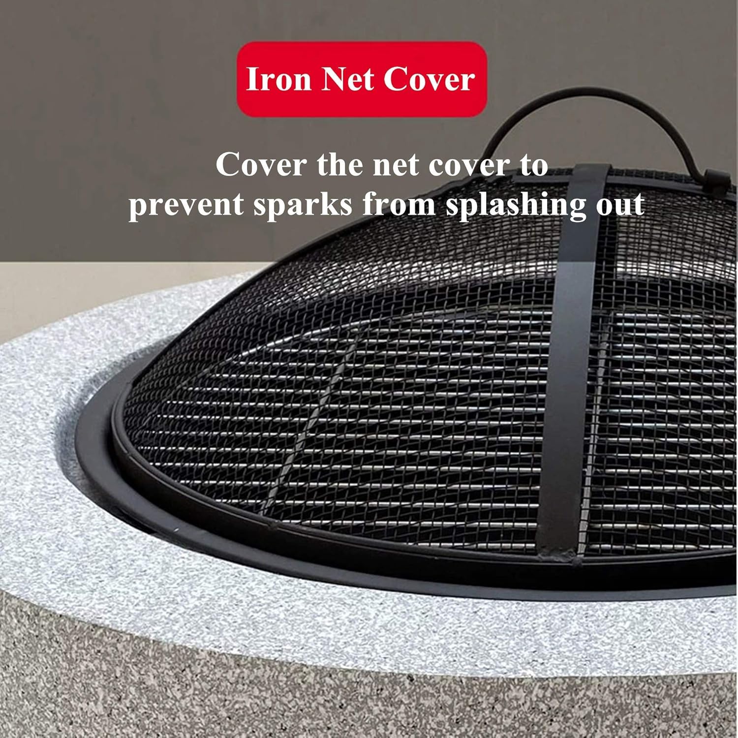 Large Outdoor Fire Pit Bowl,Outdoor Heater Wood Burning,Round Firebowl Table,Fireplace for Charcoal Burning,Patio Firepit with Steel Base