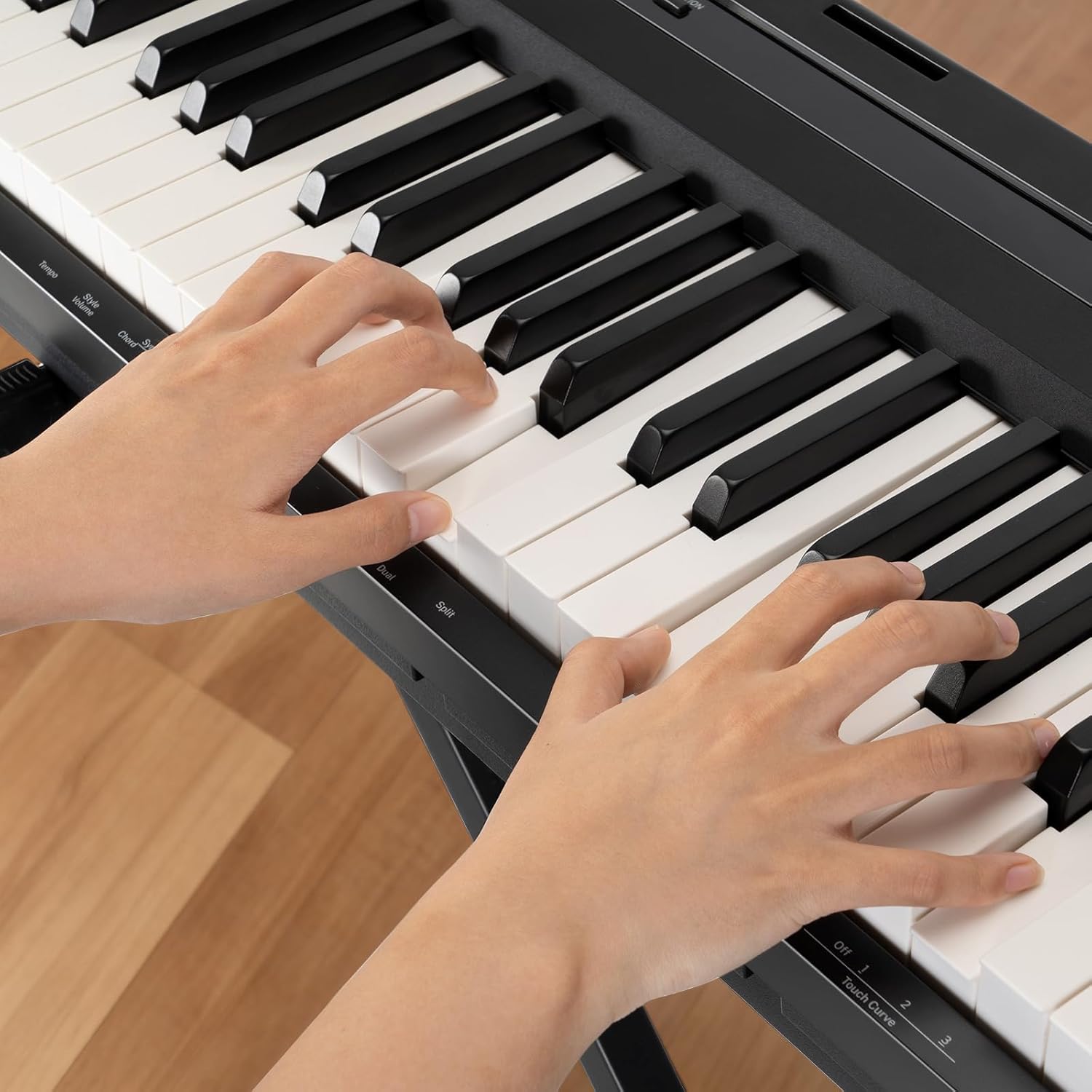 AODSK 88 Key Weighted Keyboard Digital Piano,Grade Hammer Action Keyboard for Beginner Portable Electric Piano, Black (Three-pedal)