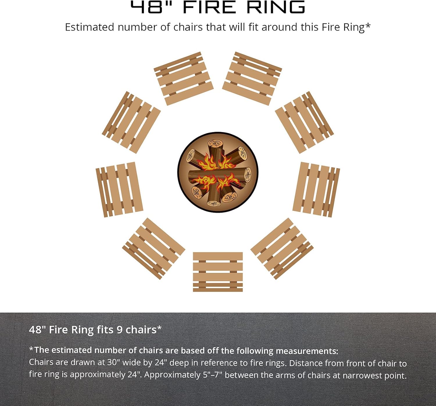 PD Metals MG00948 Moonlight Gathering Unpainted 12 in. Tall 48 in. Diameter Outdoor Fire Ring - 48 x 48 x 12 in. - Rustic Black Color