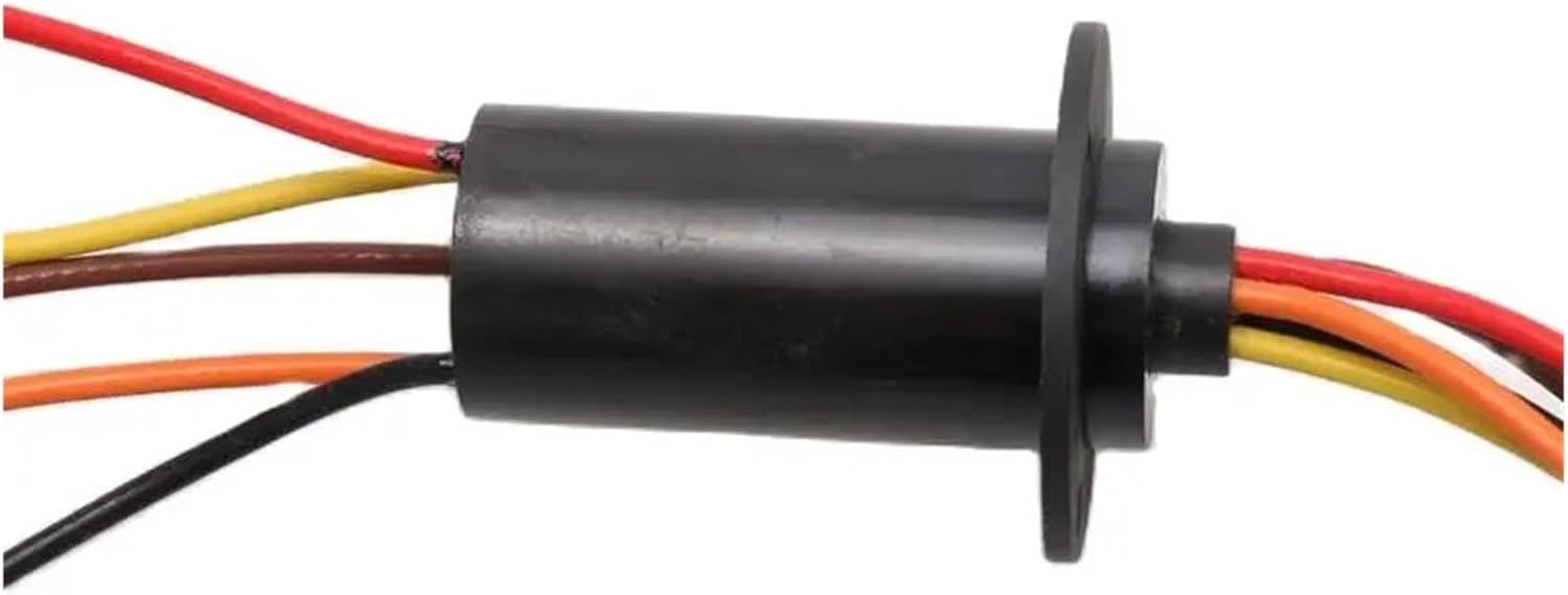 1 Piece high Power 30A Slip Ring 2/3/4/5/6 Channel Wire Brush Collector Slip Ring Wind Power Connector Rotary Joint Diameter 22/31mm(Dia 31mm 6ch 30A)