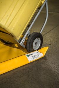 Enpac 1 Drum SpillPal Spill Pad with Grate, Yellow, Foam Sidewalls, Low Profile, Tough, Durable, Two-Way Air Relief, Foldable