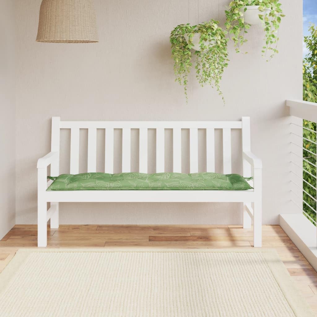 Garden Bench Cushion Leaf Pattern 59.1