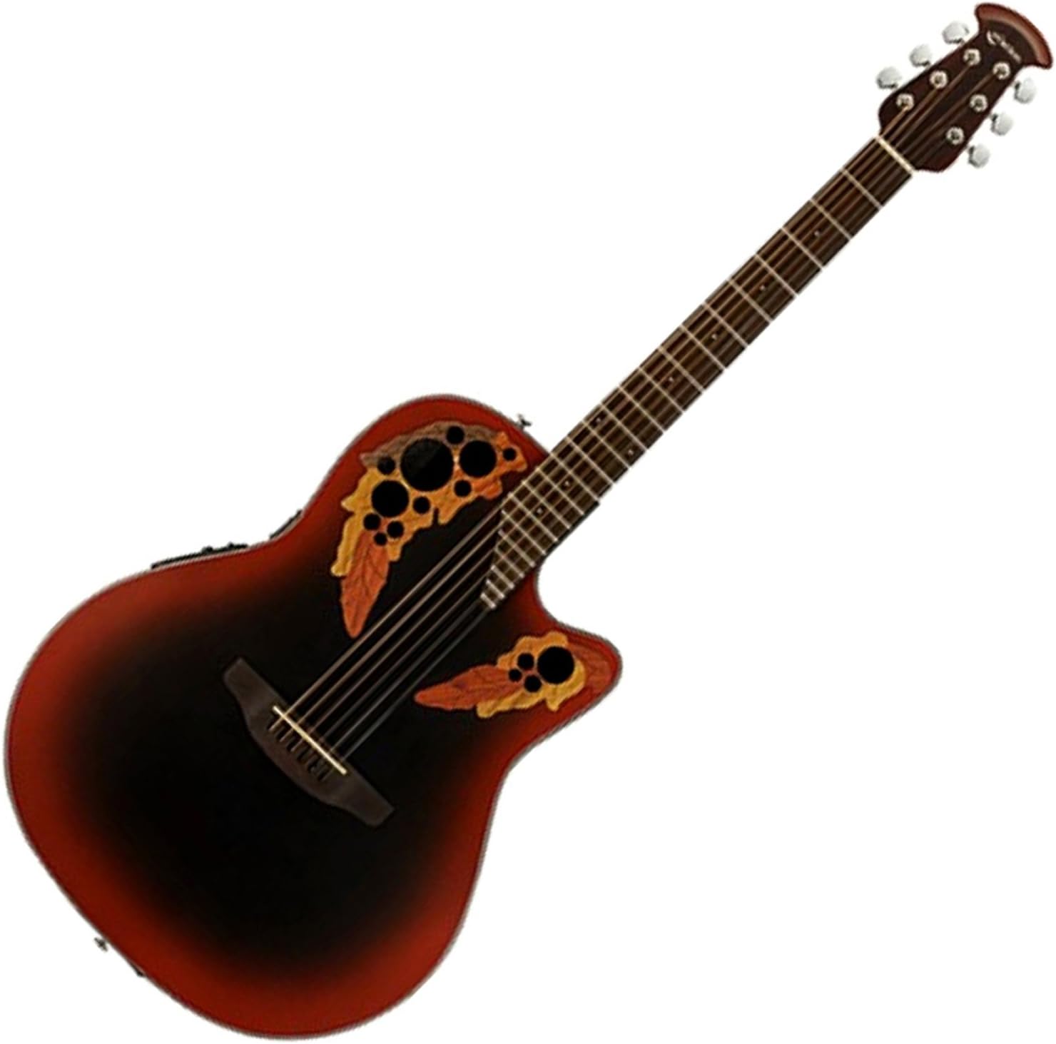 OVATION CELEBRITY ELITE REV RED BURST GUITAR