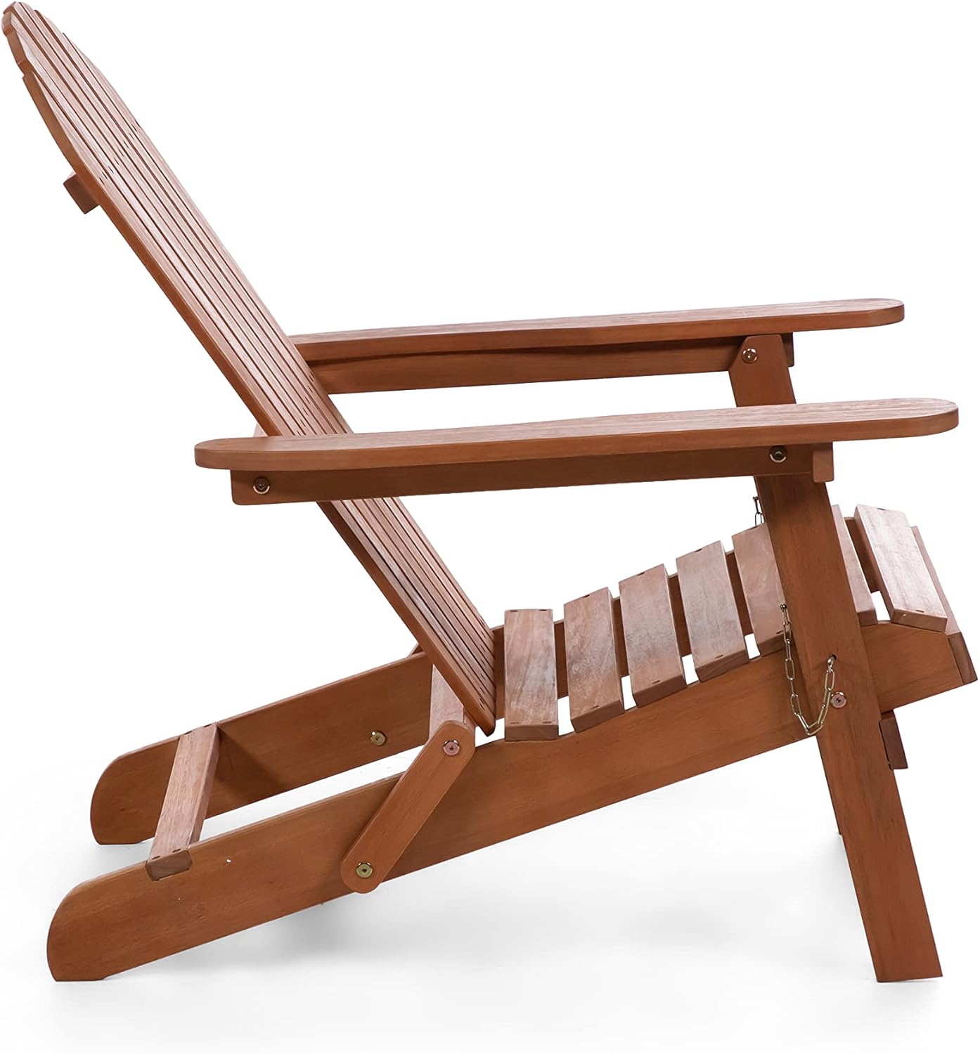 Greemotion Elk 34 in. W All Weather Outdoor Patio Eucalyptus Wood Adirondack Chair Solid Wood for Outdoor Fire Pit, Deck, Beach, Garden, Campfire Chairs, Weather Resistant Easy Installation, Natural