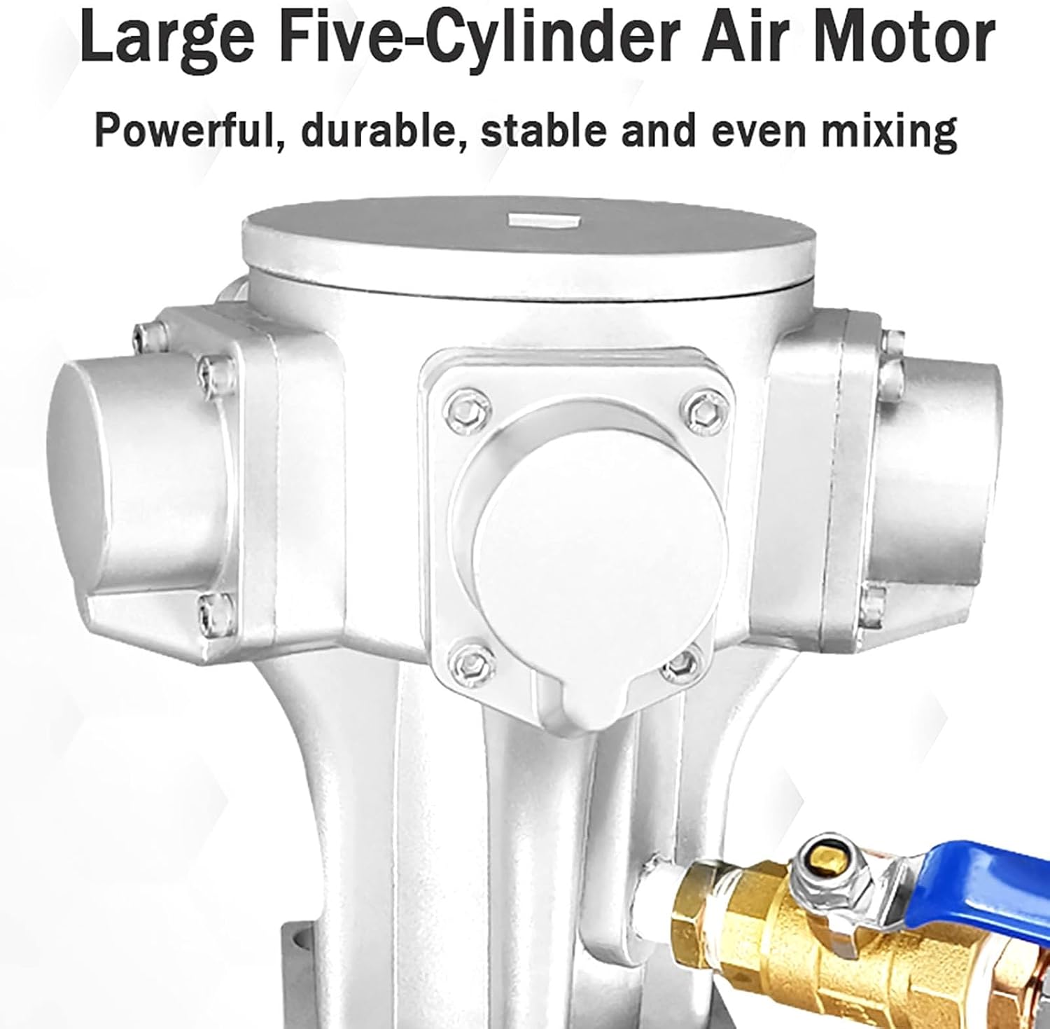 1HP Pneumatic Paint Mixer for IBC Drum, Coat Mixer Bracket Air Agitator Stirring Machine for 265 Gallon IBC, Suitable Viscosicty Less Than 7000CP