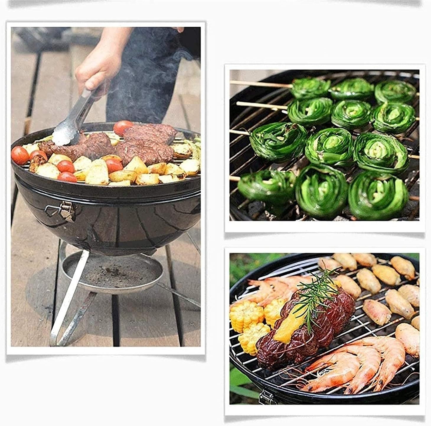 BBQ Grill,Fire Pits,Outdoor Fire Pit Wild Travel Wood Burning and Camping Picnic Stove Bonfire,with Barbecue,Family EssentialMultifunctional Stove