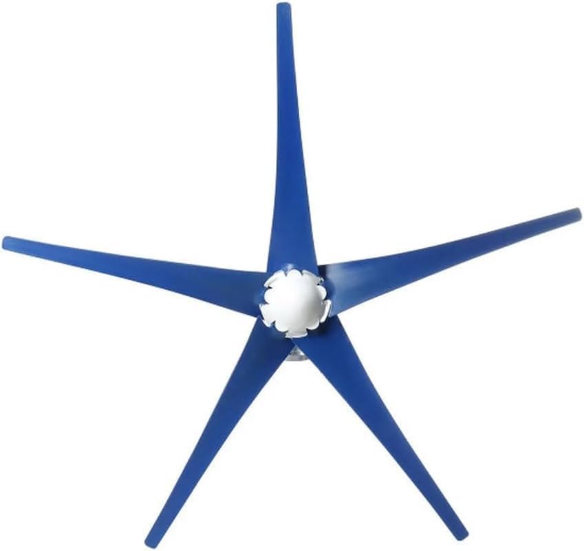 CHRISK Wind Turbine Generator, Windmill Generator 5000W Wind Turbine 5 Blades Wind Controller Turbine Generator Kit Three-Phase AC Permanent Magnet Synchronous Generator