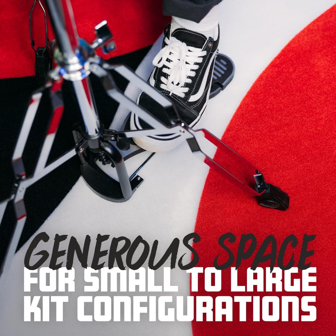 Gator Cases Drum Rug with Non-Slip Grip Backing, 78