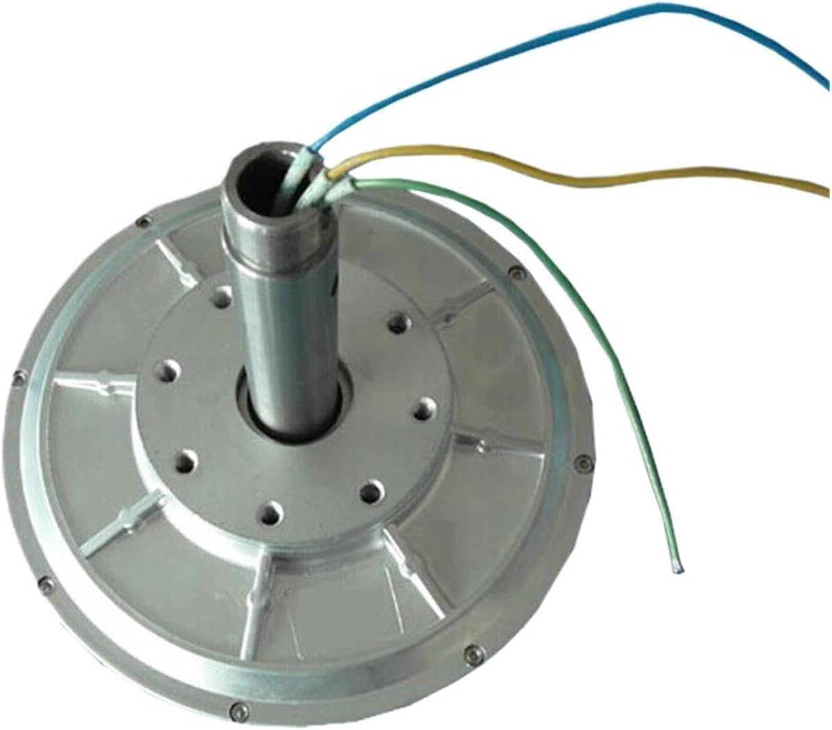 Wind Turbine Generator Kit, 500W Wind Generator 12V 24V 48VAC 350RPM Coreless Permanent Magnet Generator Three Phase Low Wind Speed Starting Wind Turbines for Hybrid Solar Wind System(24VAC)