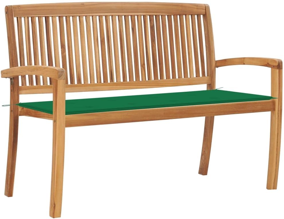 Patio Benches Stacking Patio Bench with Cushion 50.6