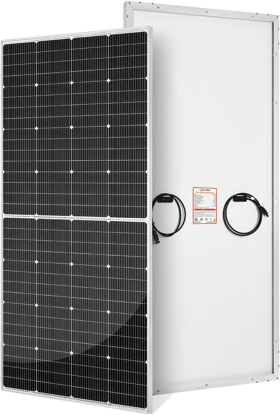RICH SOLAR 250W 24V 16BB Cell Monocrystalline Solar Panel N-Type Cells High Efficiency Solar Module for RV Trailer Camper Marine Off-Grid