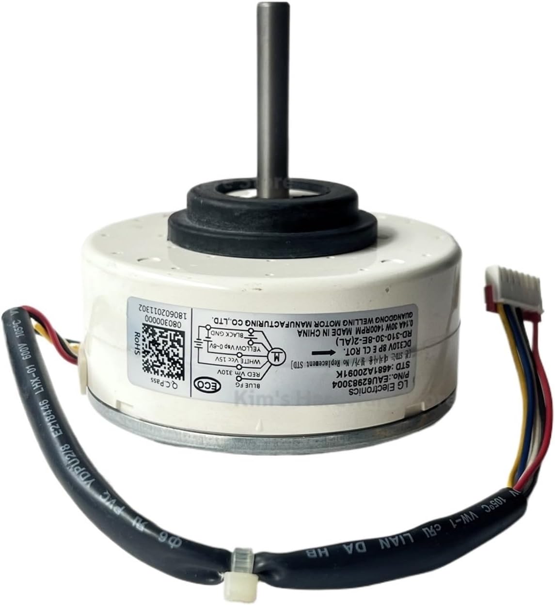 Indoor Air Conditioner Motor 4681A20091K RD-310-30-8E-2 EAU62983004,Compatible For LG Inverter Evaporative Fan SIC-37CVJ-F130-3 EAU62983013