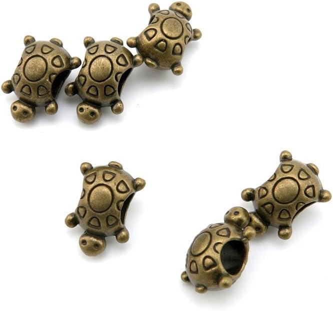 450 PCS Ancient Antique Bronze Fashion Jewelry Making Crafting Charms Findings Bulk for Bracelet Necklace Pendant Retro Accessoires Lots Vintage O2ND2H Turtle Tortoise Loose Beads