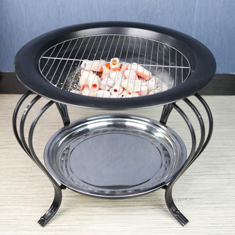 Outdoor Fireplaces Household Charcoal Fire Pits Modern Winter Heating Brazier Outdoor Courtyard Smokeless Pit Garden BBQ Grill Patio Furniture Fire Pits