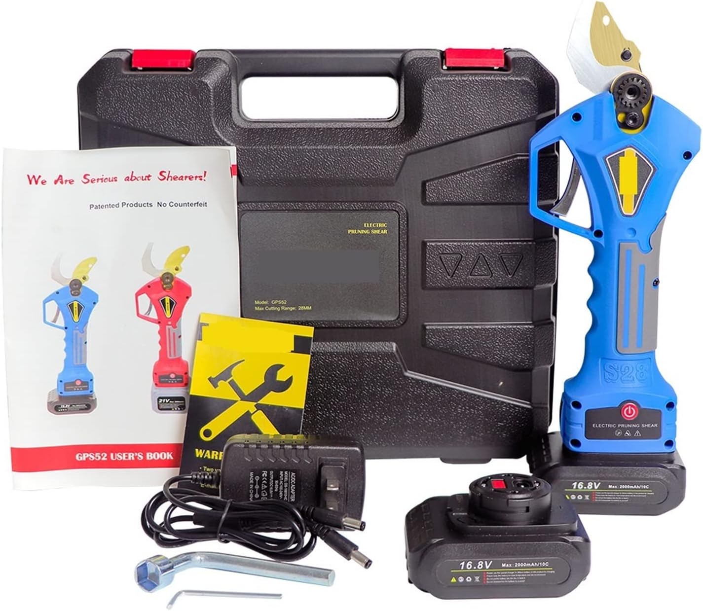 Brushless Electric Pruner, Garden Shears for Fruit Trees, Bonsai Branches, Cordless Pruning Battery