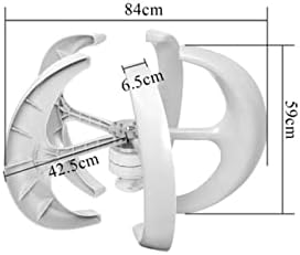 1000W Vertical Wind Turbine Generator, 5 Blades, 12V/24V, MPPT Charge Controller, Low Noise, Efficient Start-Up Speed, Ideal for Home Renewable Energy