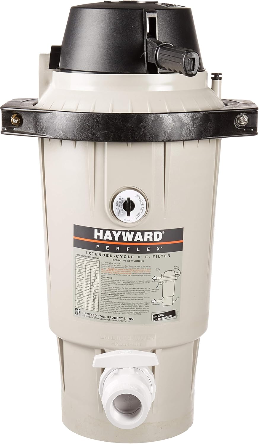 Hayward EC40AC Perflex Extended-Cycle D.E. Pool Filter