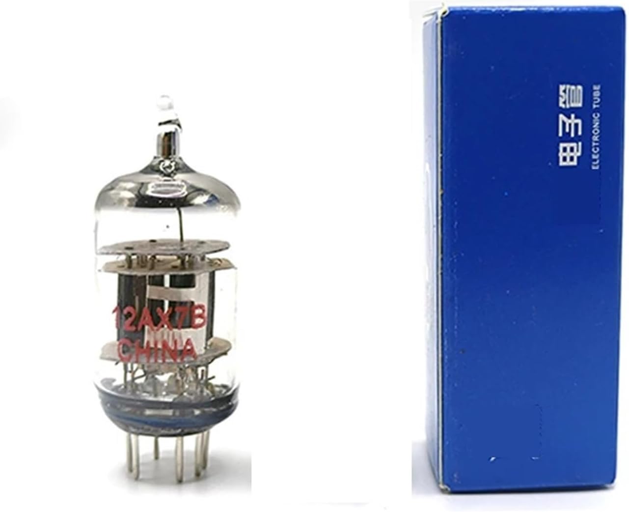 12AX7B 12AU7 Tube Replaces ECC83/ECC82/6N4 for Tube preamplifier HiFi preamplifier DIY Amplifier Audio(1 Pcs,12AX7B)