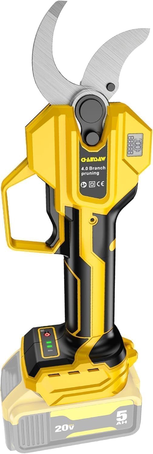 Electric Pruning Shears Cordless Compatibility with Dewalt 20V MAX Battery, 1.6