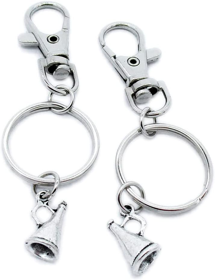 Keyring Keychain Wholesale Suppliers Jewelry Lobster Clasps RM7W4H Horn Loudspeaker Trumpet Speaker