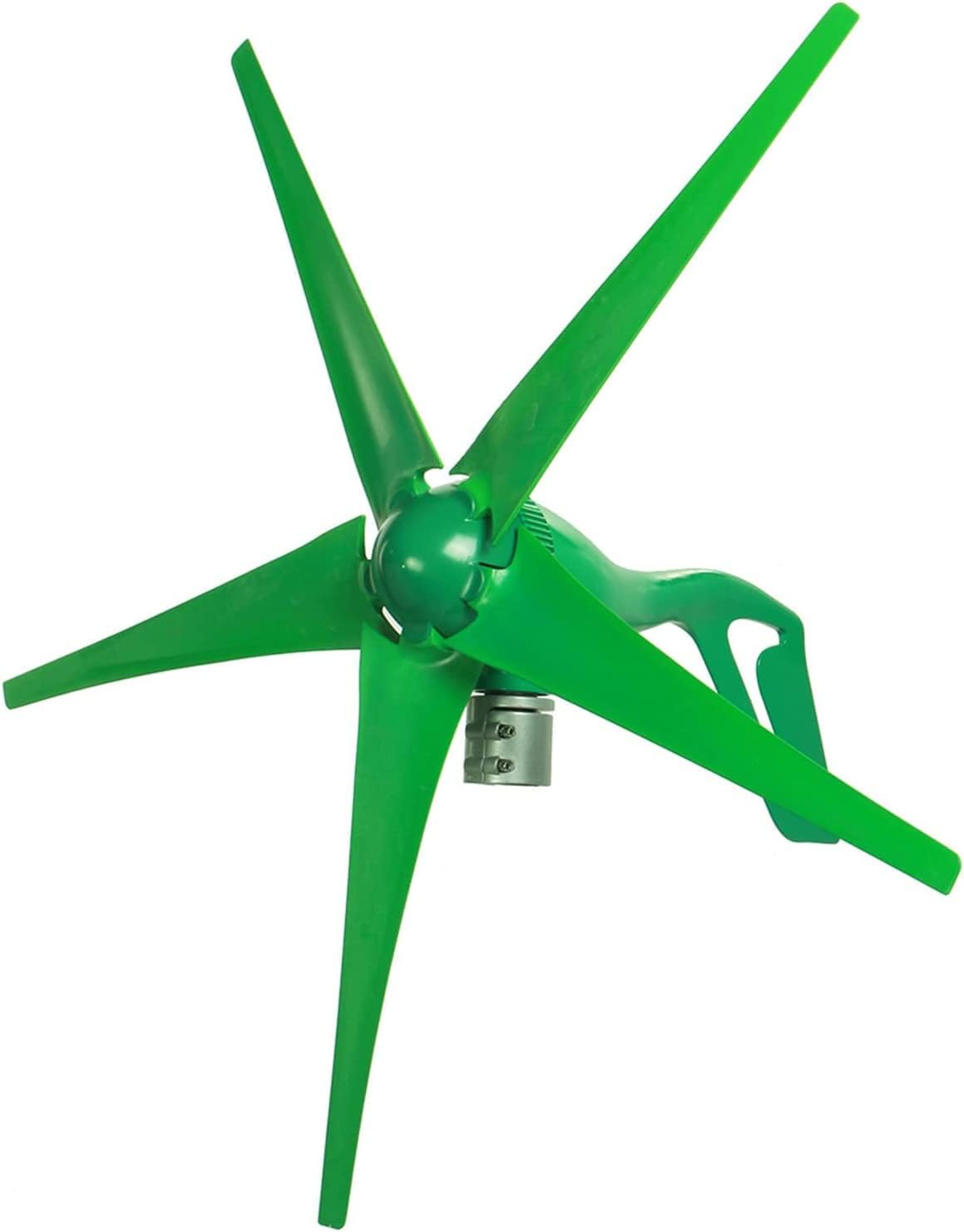 LiuSj JUnSt 5000W 12V 24V 5 Blades Wind Turbine Generator Windmill with Charge Controller, Wind Turbine for Home Camping(Green)