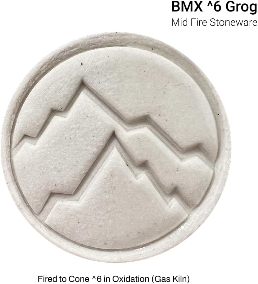 Pottery Clay: Mid Fire Best Mix- BMix - BMX 5-7 Grog Cone 5-7 - Rocky Mountain Clay (50, Pounds)