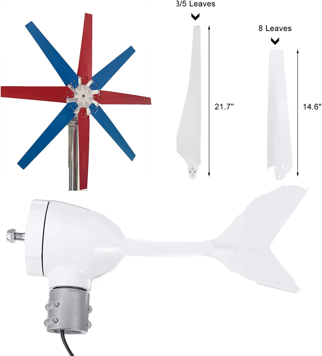 12000W No Noise Low Speed Vertical Axis Wind Power Turbine Generator+220V Space Saving Windmill Generator Suit for Home/RV