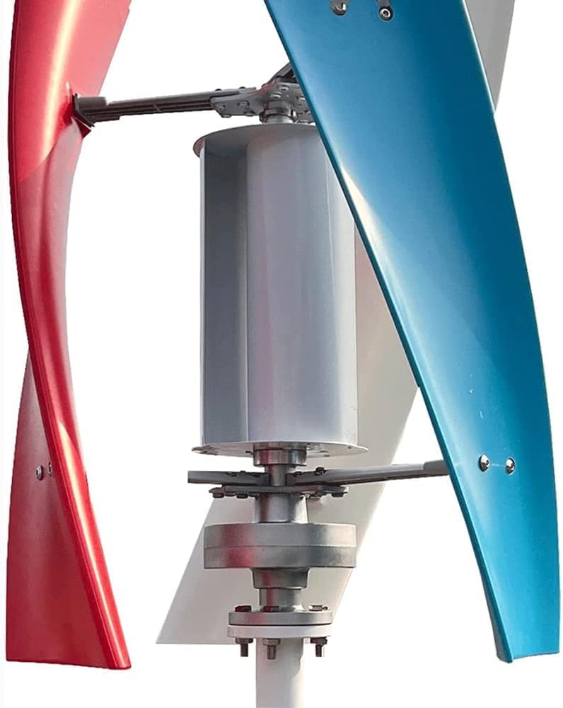 CAJUCA 5000W Free Energy Generator, 12V 24V 48V Vertical Wind Turbine Generator, Home Windmill with Controller