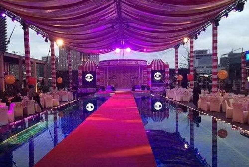 Red Aisle Runners Wedding Accessories Aisle Runner Carpet Rugs for Step and Repeat Display, Ceremony Parties and Events Indoor or Outdoor Decoration 36 Inch Wide x50 feet Long