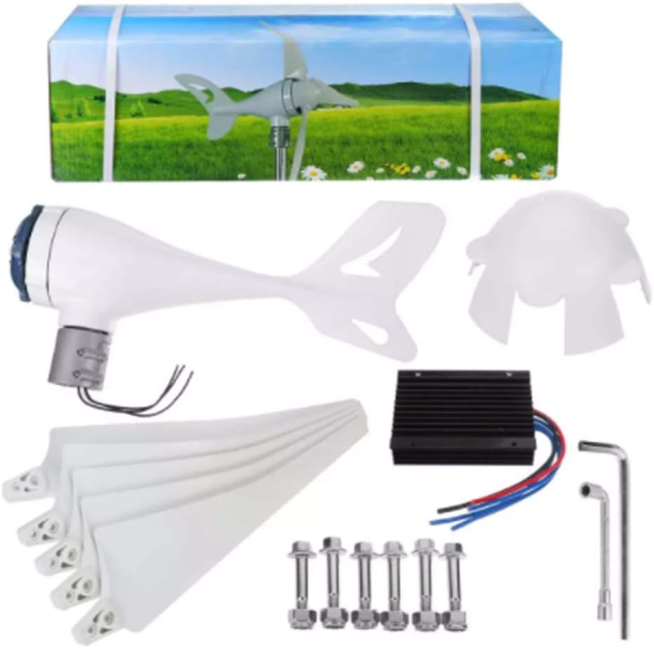 Wind Turbines Generator with Controller Windmill Energy Turbines Wind Turbine Energy Generators for Home Park Street Light,8 Blades,12v