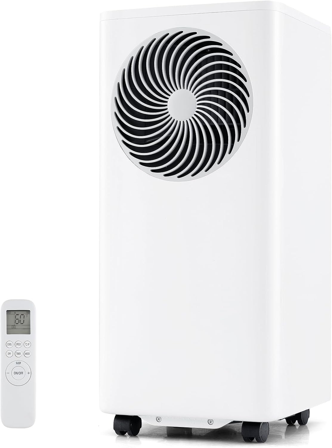 DORTALA Portable Air Conditioner 10000 BTU, 3-in-1 AC Unit with Remote Control, Dehumidifier, 24H Timer, Window Kit, Standing AC for 450 Sq.FT Apartment, Bedroom, White