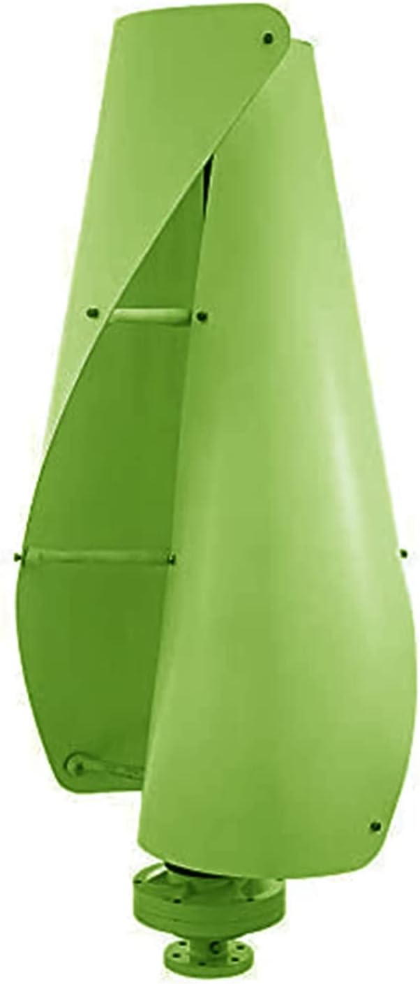 LiuSj JUnSt 10000W Vertical Axis Spiral Wind Turbine with MPPT Controller Vertical Axis Wind Turbine Generator for Home Use (Green)