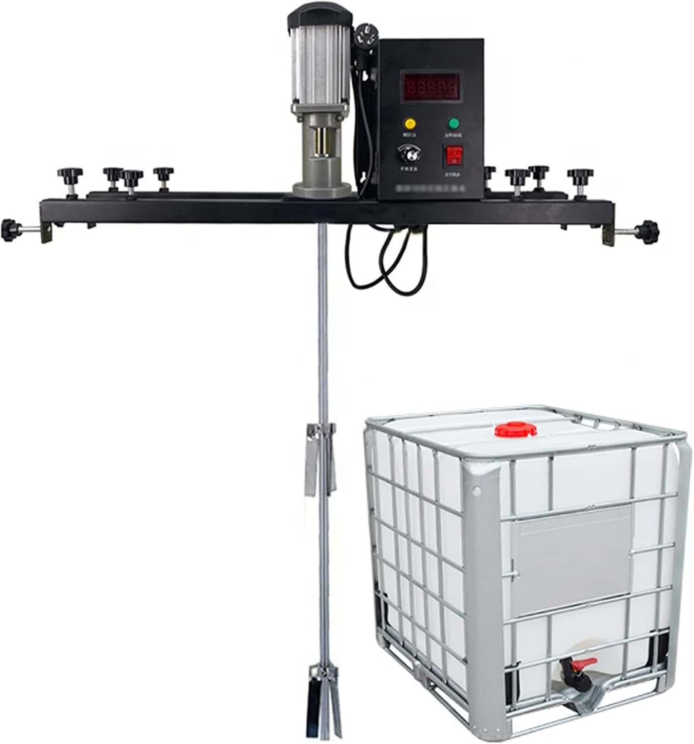 Generic 1 Ton Paint Stirring Machine, Commercial Barrel Drum Stirrer with 980W Electric Tank Mixer, Paint Mixing Equipment