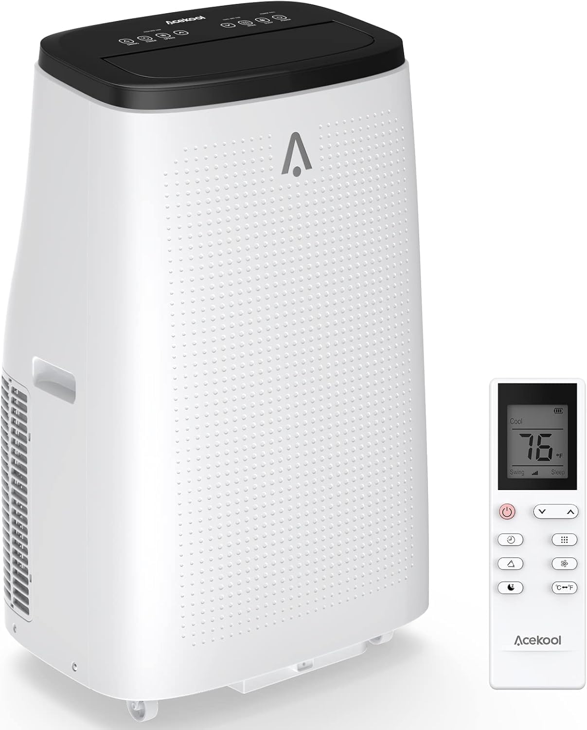 Acekool 14000Btu Portable Air Conditioner with Remote Control & Digital Display, 3-in-1 Portable AC Unit Cool Up to 750 Sq.Ft, Energy Efficient, Window Installation Kit, Sleep Mode