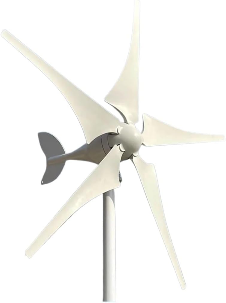 5000W Wind Turbine Generator Wind Power Complete System Kit for Home Appliance Electric Generator Camping Low Starting Speed for Home(Hybrid Control,12V)