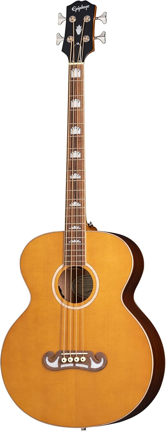 Epiphone El Capitan J200 Studio Bass Acoustic Electric, Aged Natural