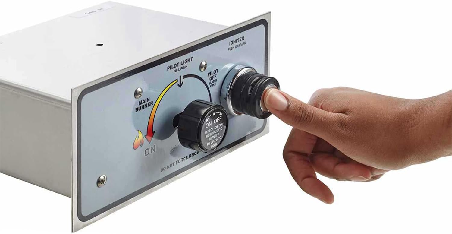 HPC Fire Push Button Flame Sensing Gas Fire Pit Kit (TOR-PENTA19FPPK-FLEX-NG), 19