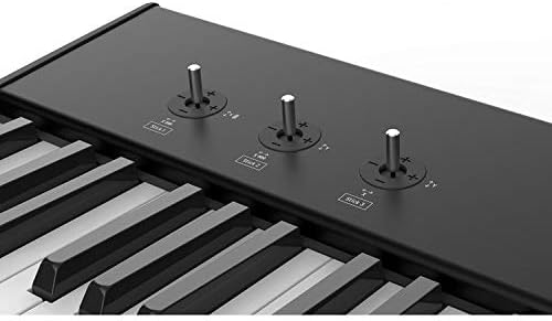 StudioLogic SL73 Studio 73 Key USB/MIDI Keyboard Controller with FP-P1L Sustain Pedal, Keyboard Dust Cover (Medium) & 6ft MIDI Cable Bundle