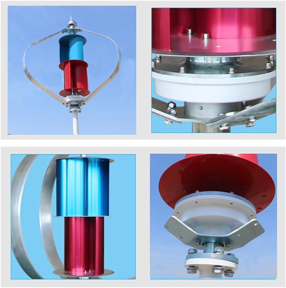 24V,12000W Wind Turbines Generator 12V-220V Wind Turbines Kit,Wind Power Generator with for Home Farm Rvs Boats 2.5M/S Start Wind Speed