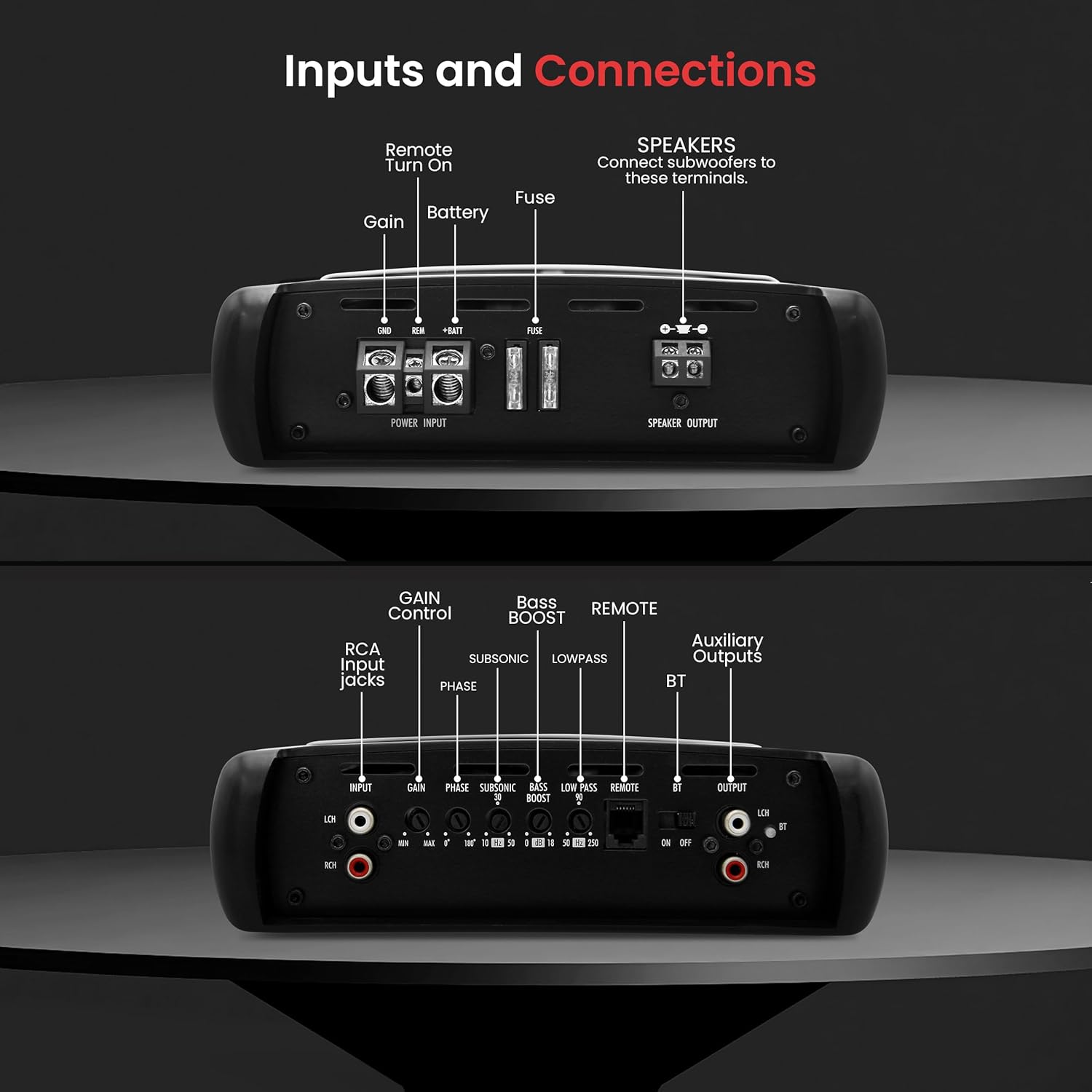 Pyle 1Channel 2000W Class D Car Audio System Amplifier, 14