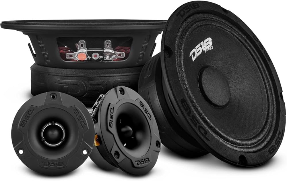DS18 PRO-GM6.4PK Mid and High Complete Package - Includes 2X Midrange Loudspeaker 6