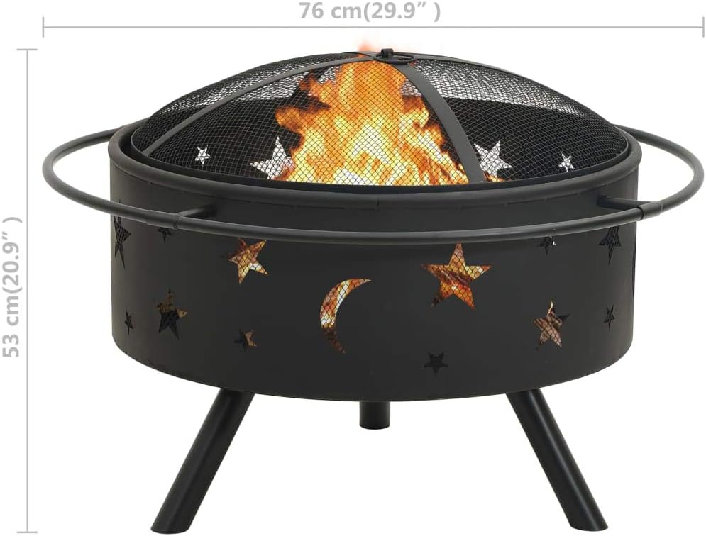 Fire Pit with Poker 29.9