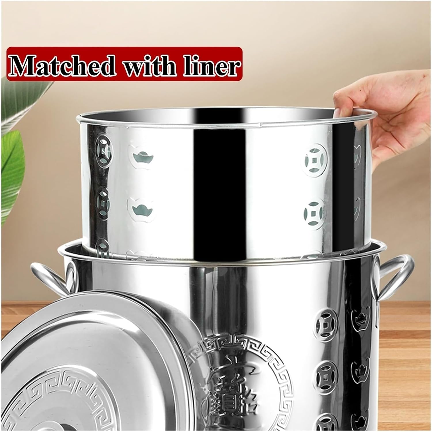 Stainless Steel Burn Barrel for Outdoor Paper Leaf Trash Wood Incinerator, Backyard Bonfire Fire Pit with Lid, Mesh Grill Rack & Poker, Ventilation Holes(Red,Small)