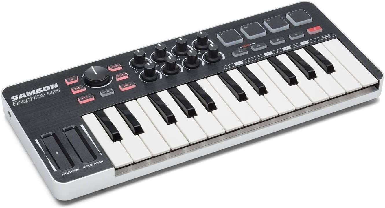 Samson Graphite M25 MINI USB MIDI Controller